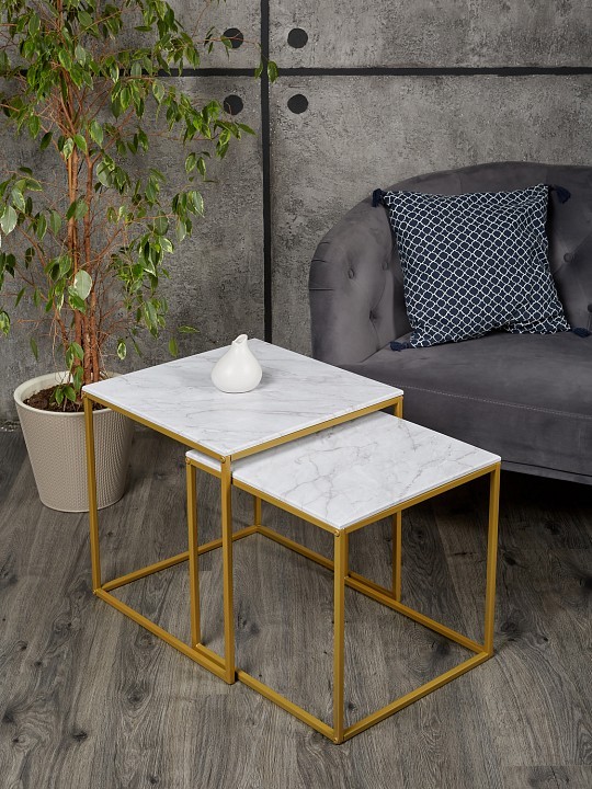 Набор из 2 столов журнальных МеталлАрт М002 ML_4673750200615