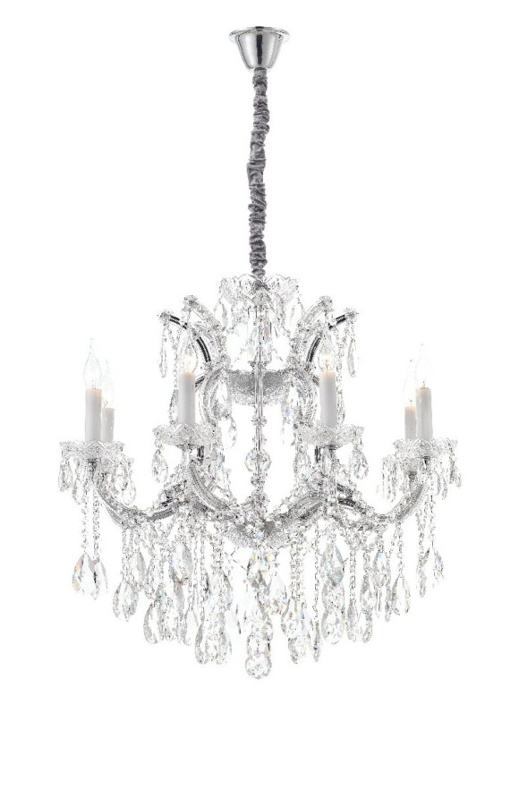 Подвесная люстра iLamp Diamond 6071-8 CR+CL