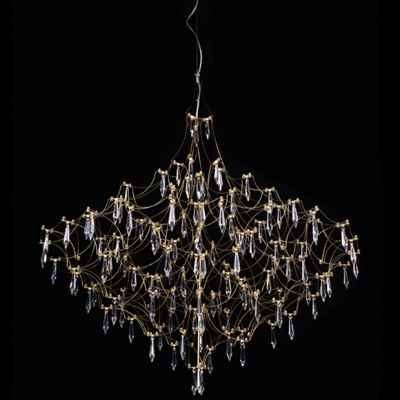 Подвесная светодиодная люстра Loft IT Mira 10259/1000 Gold Asfour