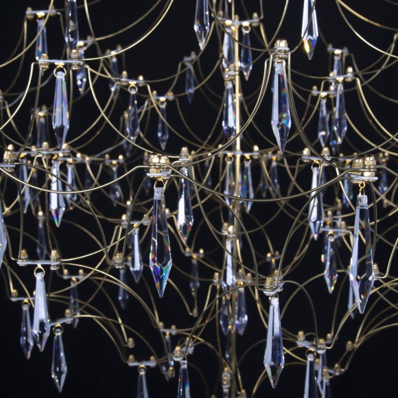 Подвесная светодиодная люстра Loft IT Mira 10259/1000 Gold Asfour