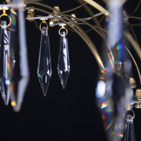 Подвесная светодиодная люстра Loft IT Mira 10259/1000 Gold Asfour