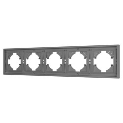 Рамка пластиковая на 5 постов Arlight FRM-TENDO-PL-5-GR 053853