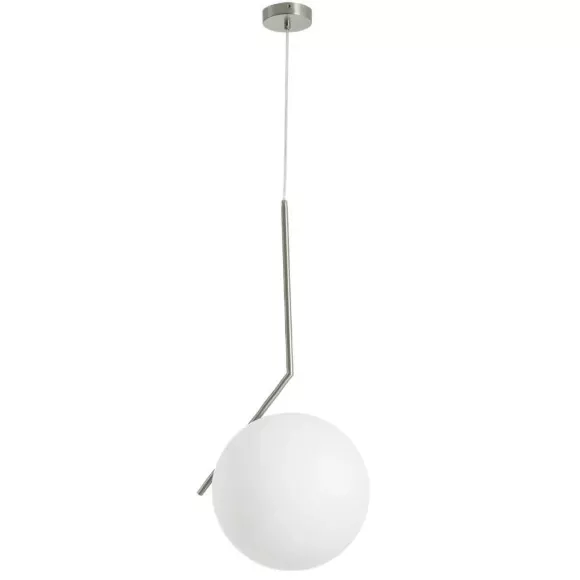 Подвесной светильник ARTE Lamp A1921SP-1CC, Хром, Белый, Металл Подвесной светильник ARTE Lamp A1921SP-1CC, Хром, Белый, Металл