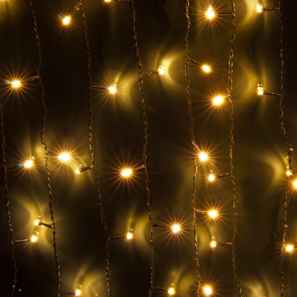 Светодиодный занавес Eurosvet 200-003 теплый белый 0,45*1,5м IP20