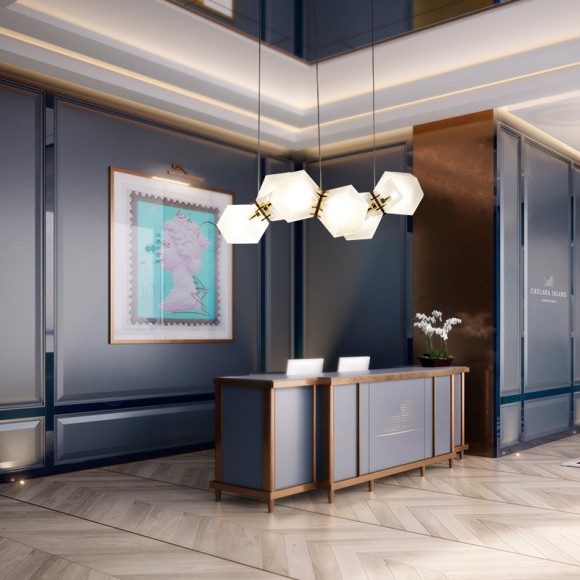 Подвесная люстра ImperiumLoft Gabriel Scott Welles Glass 123396-22