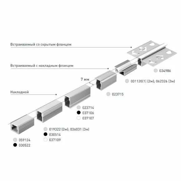 Профиль Arlight SL-BEVEL-3000 ANOD (Алюминий) 062326, дополнительный ракурс
