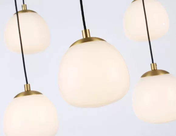 Каскадная люстра Ambrella Light High Light Modern LH51001, Черный, Белый, Металл, декоративные элементы крупным планом Каскадная люстра Ambrella Light High Light Modern LH51001, Черный, Белый, Металл, декоративные элементы крупным планом