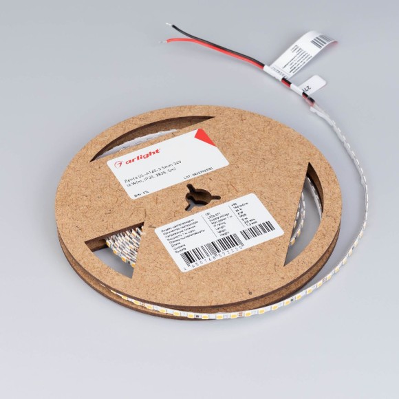 Светодиодная лента Arlight UL-A140-3.5mm 24V Warm3500 (6 W/m, IP20, 2835, 5m) 045970