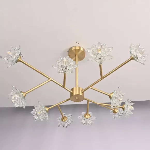Люстра на штанге ImperiumLoft Lotos 203940-26, Модерн, Золото Люстра на штанге ImperiumLoft Lotos 203940-26, Модерн, Золото