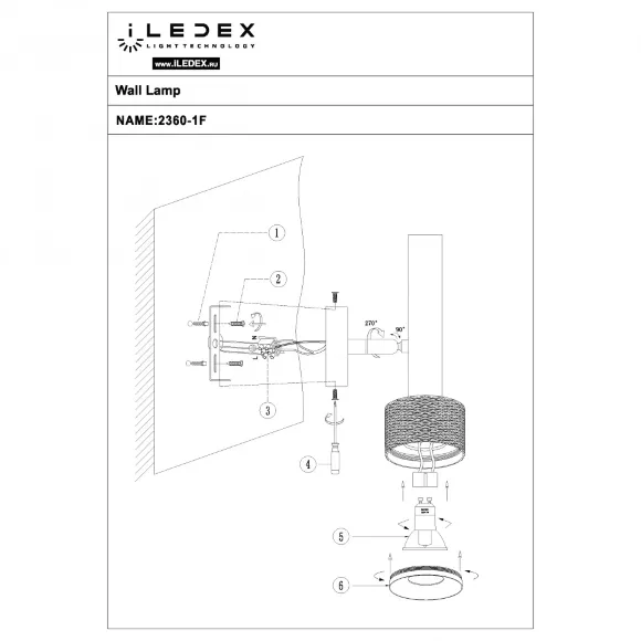Спот iLedex Delta 2360-1 BK+SL Спот iLedex Delta 2360-1 BK+SL