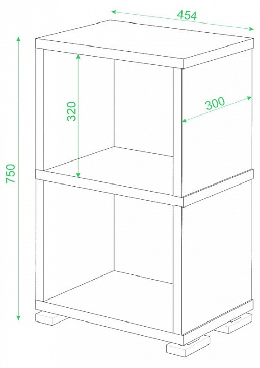 Стеллаж-колонка Домино СБ-15/2 MER_SB-15-2-NBE