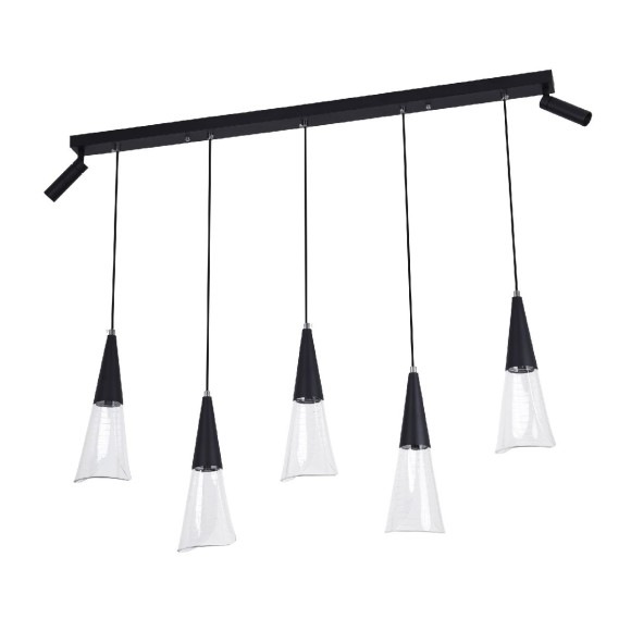 Подвесная светодиодная люстра LED4U L7105-7 BK