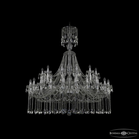 Подвесная люстра Bohemia Ivele Crystal 1413/24+12/530/XL-160 Ni