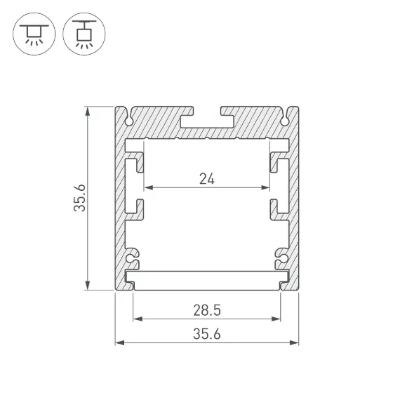 Профиль Arlight SL-ARC 027641 Профиль Arlight SL-ARC 027641