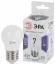 Лампа светодиодная Эра E27 7W 6000K LED P45-7W-860-E27 Б0031402, Холодный белый, Россия