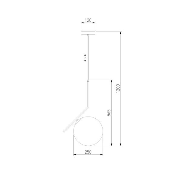 Подвесной светильник Eurosvet Frost 50153/1 латунь