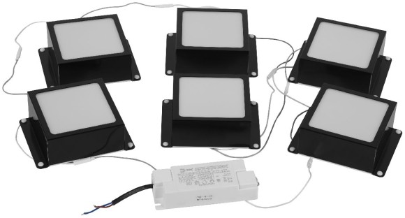 Встраиваемый светильник (комплект из 6 шт.) Эра SPO-646-3-4K-B6 Б0063052