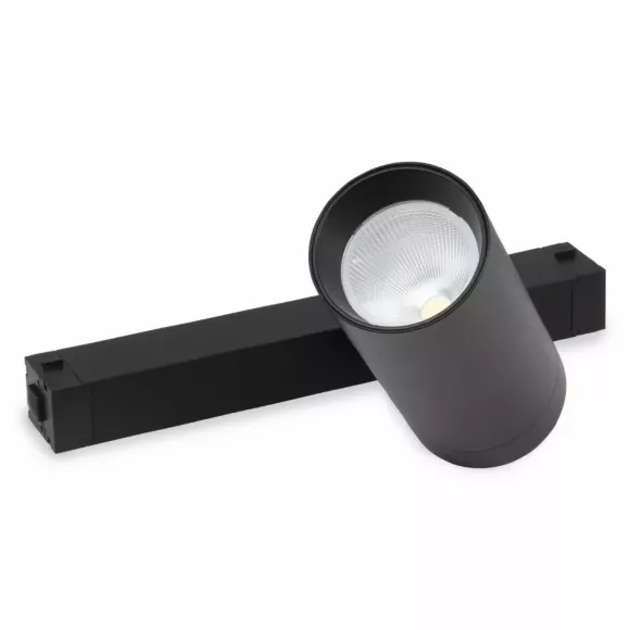 Трековый однофазный светильник AM Group Plain Opal AM589 20W 4000K BK, Нейтральный белый, 90, Современный Трековый однофазный светильник AM Group Plain Opal AM589 20W 4000K BK, Нейтральный белый, 90, Современный