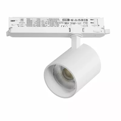Трековый трехфазный светильник Quattro LED с управлением DALI Lightstar Alta Base A5446DALI