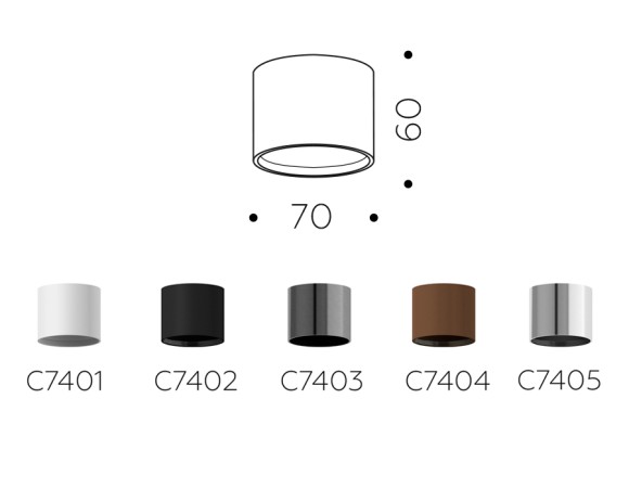 Корпус светильника накладной Ambrella Light DIY Spot C7401