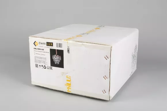 Подвесная люстра Omnilux OML-72903-09, Золото, Прозрачный, Металл