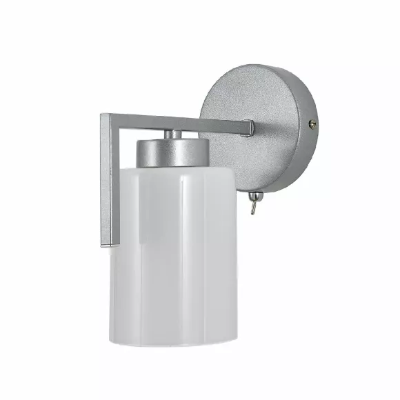Бра Escada Style 1142/1 Silver, Серебро, Белый, Металл Бра Escada Style 1142/1 Silver, Серебро, Белый, Металл