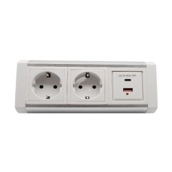 Блок розеток (2 секции 1 USB + 1 type-C) Mebax 00-00002873