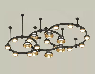 Комплект подвесного светильника Ambrella Light Techno Ring XR92222001 (A9222, A9227, C9233, C9242, C9238, C9232, N8145, N8124)