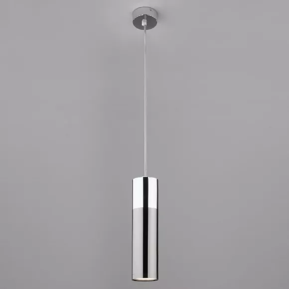 Подвесной светильник Eurosvet Double Topper 50135/1 LED хром/черный жемчуг Подвесной светильник Eurosvet Double Topper 50135/1 LED хром/черный жемчуг