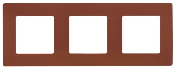 Рамка 3-постовая Legrand Etika какао 672573
