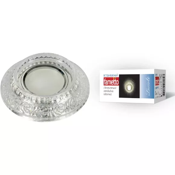 Встраиваемый светильник Fametto Luciole DLS-L105 GU5.3 CHROME/CLEAR UL-00000356 Встраиваемый светильник Fametto Luciole DLS-L105 GU5.3 CHROME/CLEAR UL-00000356