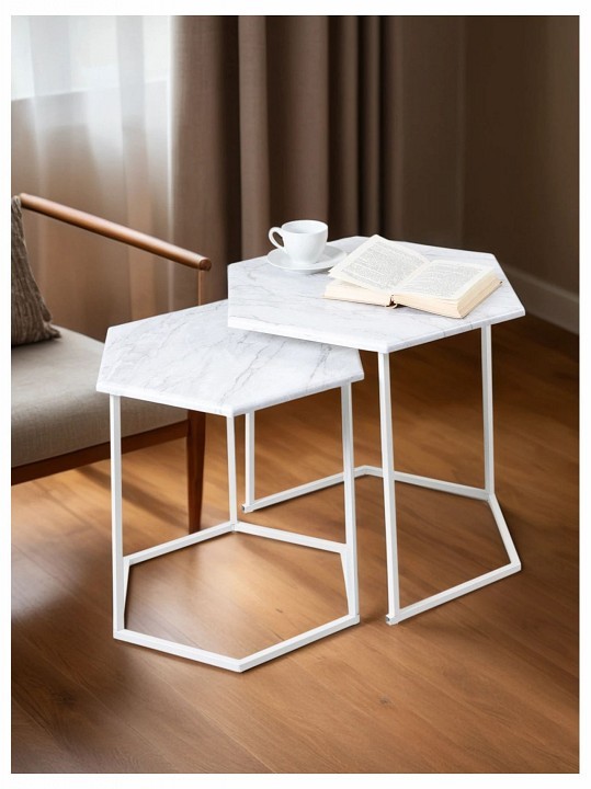 Набор из 2 столов журнальных МеталлАрт М003 ML_4673750200851