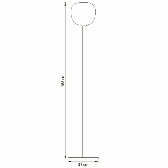 Торшер Lightstar Grazia 608716, Белый, Металл, Стекло Торшер Lightstar Grazia 608716, Белый, Металл, Стекло