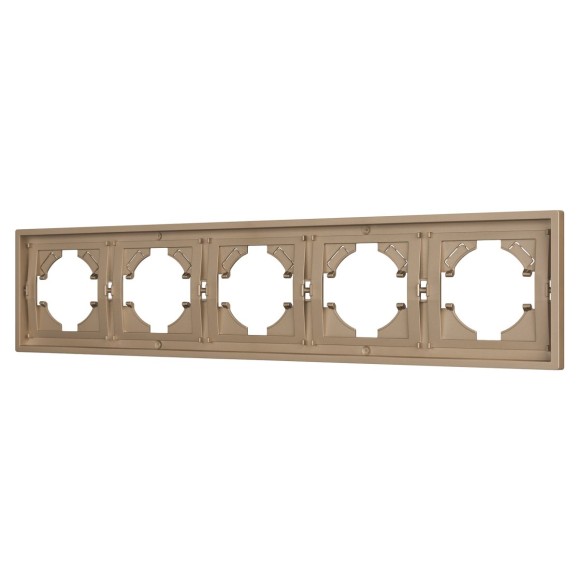 Рамка пластиковая на 5 постов Arlight FRM-TENDO-PL-5-GD 053854