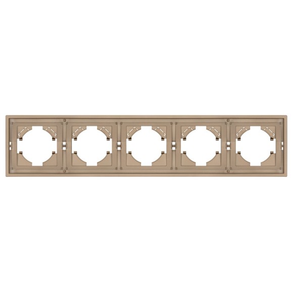 Рамка пластиковая на 5 постов Arlight FRM-TENDO-PL-5-GD 053854