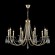 Подвесная люстра Crystal Lux Victoria SP10 Gold/Amber
