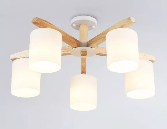 Люстра на штанге Ambrella Light Loft TR83113, Белый, Металл, Стекло Люстра на штанге Ambrella Light Loft TR83113, Белый, Металл, Стекло