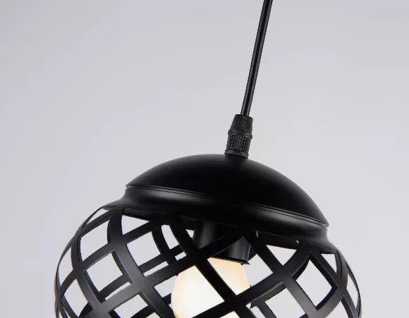 Подвесной светильник Ambrella Light Comfort Loft TR8442, Черный, Металл, Лофт стиль, декоративные элементы крупным планом Подвесной светильник Ambrella Light Comfort Loft TR8442, Черный, Металл, Лофт стиль, декоративные элементы крупным планом