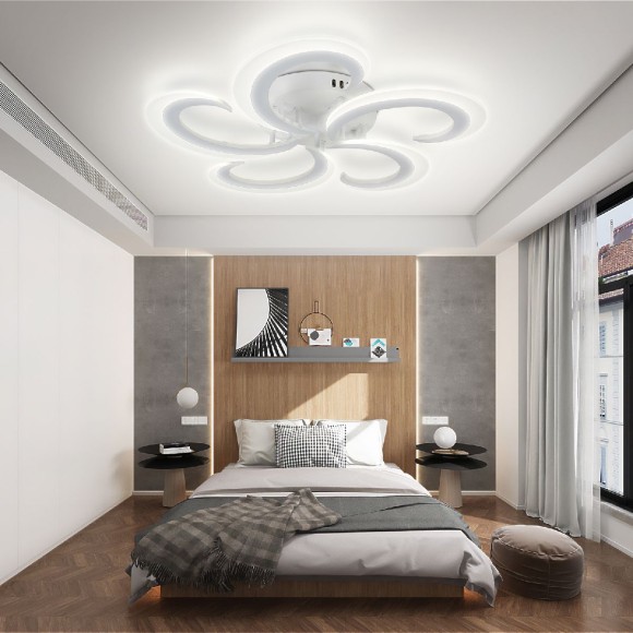 Потолочная светодиодная люстра с пультом управления Natali Kovaltseva SIMPLY LED LAMPS 81409