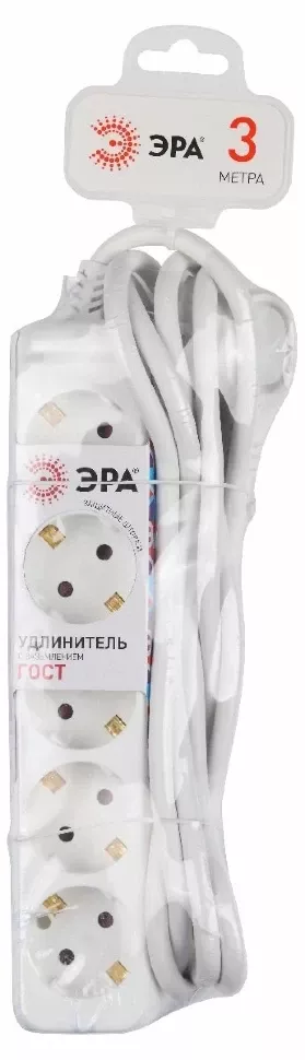 Удлинитель электрический Эра U-5e-3m-3x1,5 Б0044038 Удлинитель электрический Эра U-5e-3m-3x1,5 Б0044038