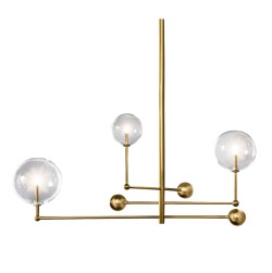 Люстра на штанге Delight Collection Globe Mobile KG0835P-3 brass