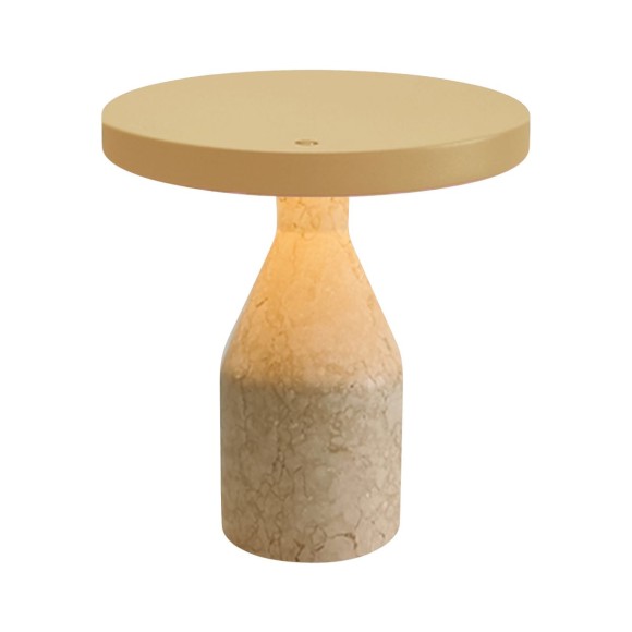 Настольная лампа Arlight SP-CROOD-TAB-R22.5x24-7W Warm3200-MIX (BG-BG, 140 deg, 230V) (IP20, Травертин) 061770