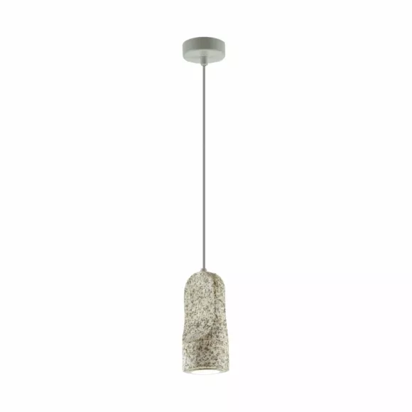 Подвесной светильник Odeon Light Pietra 7010/1B, Серый, Теплый белый, Металл