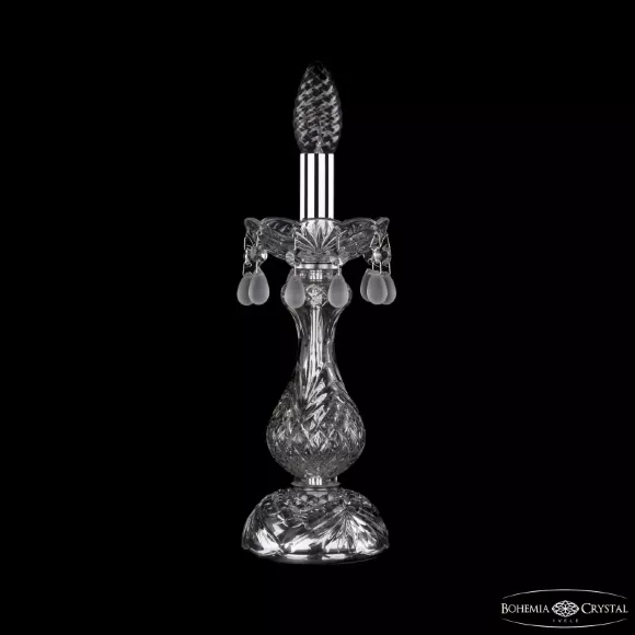 Настольная лампа Bohemia Ivele Crystal 1410L/1-31 Ni V0300 Настольная лампа Bohemia Ivele Crystal 1410L/1-31 Ni V0300