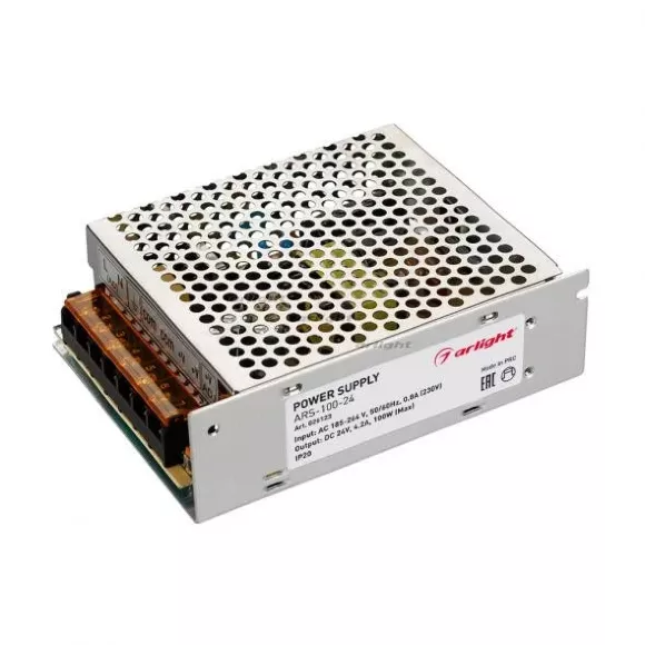 Блок питания Arlight ARS-100-24 (24V, 4.2A, 100W) 026123 Блок питания Arlight ARS-100-24 (24V, 4.2A, 100W) 026123