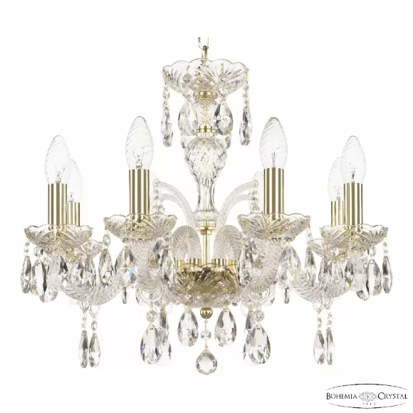 Подвесная люстра Bohemia Ivele Crystal 118/8/165 G Подвесная люстра Bohemia Ivele Crystal 118/8/165 G