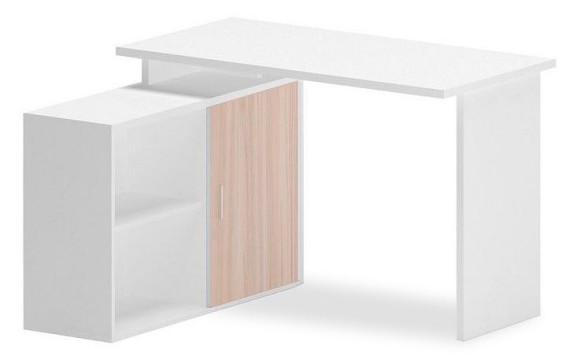 Стол компьютерный Домино Lite СКЛ-ПРЯМ120+ТБЛ-2 БЕК MER_SKL-PRYAM120_TBL-2_BEK