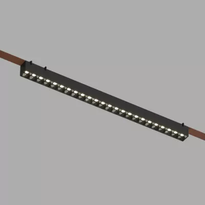 Трековый однофазный светильник Denkirs Belty grill DK5672-BK