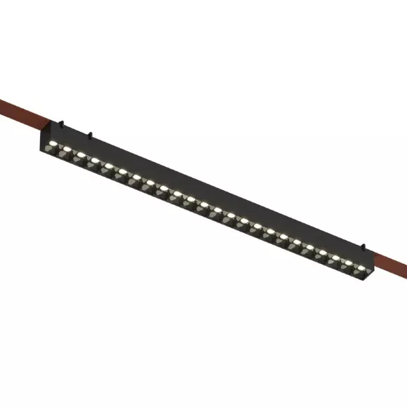 Трековый однофазный светильник Denkirs Belty grill DK5672-BK, светодиодный модуль