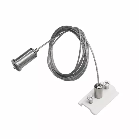Комплект для подвесного монтажа накладных шинопроводов (2 подвеса) Lightstar Uno 509170W Комплект для подвесного монтажа накладных шинопроводов (2 подвеса) Lightstar Uno 509170W